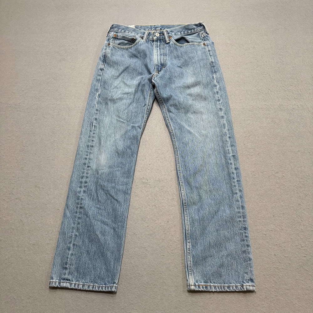 Levi's 505 Jeans Men's 31x30 Blue Denim Straight Leg Original Fit Medium Wash